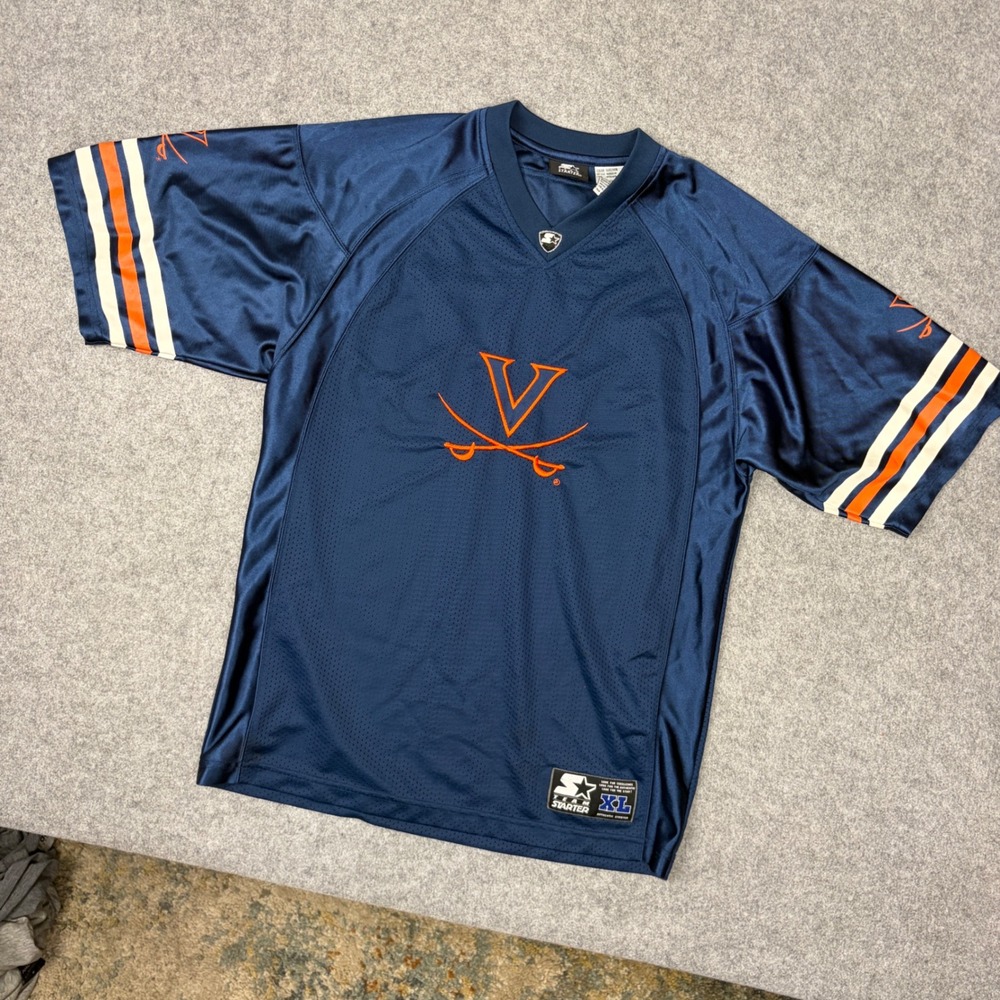 Starter Team Virginia Cavaliers UVA Jersey Navy Blue XL Youth 4880M NCAA Sport